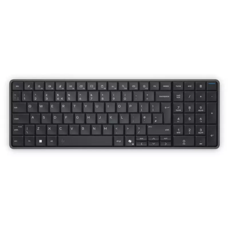 HP EliteBoard G1a Next Gen AI PC - AMD Ryzen AI 5, 16GB muutmälu, 512GB SSD, Windows 11 Pro, Wi-Fi 6E, must