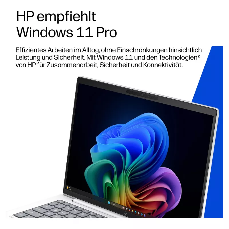 HP EliteBook 8 G2i 14-tolline Intel Core Ultra 7 355 32GB RAM 1TB SSD Windows 11 Pro ärisülearvuti (hõbedane, saksa klaviatuur)