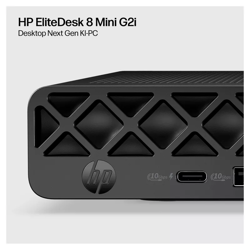HP EliteDesk 8 Mini G2i Mini PC, Intel Core Ultra 7 356H, 32GB DDR5 RAM, 1TB NVMe SSD, Windows 11 Pro, Must