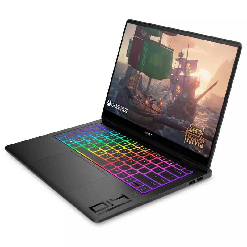HP OMEN 14-fb1195ng mänguri sülearvuti 14 tolli 2.8K OLED 120Hz, Intel Core Ultra 9 285H, 32GB RAM, 2TB SSD, RTX 5070, Windows 11 Home