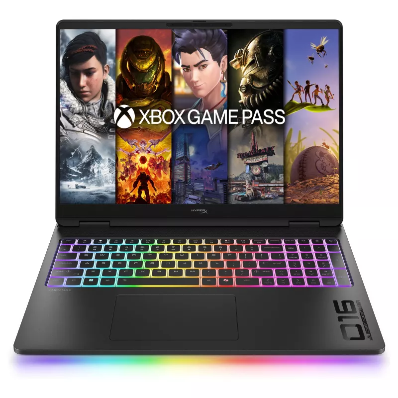 HP OMEN 16-ah1490ng mängurlaptop, 16,1 inch QHD 165Hz, Intel Core 9 270HX, 32GB DDR5, 1TB SSD, RTX 5080, Windows 11 Home, saksa klaviatuur