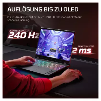 HP OMEN 16-ak1470ng mängusülearvuti, 16.1-tolline QHD 165Hz, AMD Ryzen AI 7, 32GB RAM, 1TB SSD, RTX 5070 Ti, Windows 11 Home