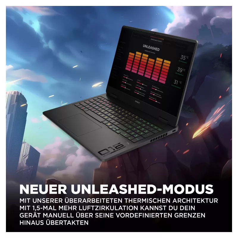 HP OMEN 16-am0471ng mängurläpakas, 16 inch WUXGA 144Hz, Intel Core Ultra 7 255H, 16GB RAM, 512GB SSD, NVIDIA GeForce RTX 5050, FreeDOS, Shadow Black