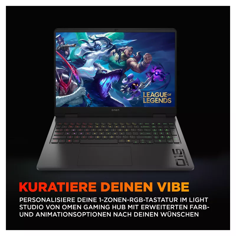 HP OMEN 16-am0471ng mängurläpakas, 16 inch WUXGA 144Hz, Intel Core Ultra 7 255H, 16GB RAM, 512GB SSD, NVIDIA GeForce RTX 5050, FreeDOS, Shadow Black