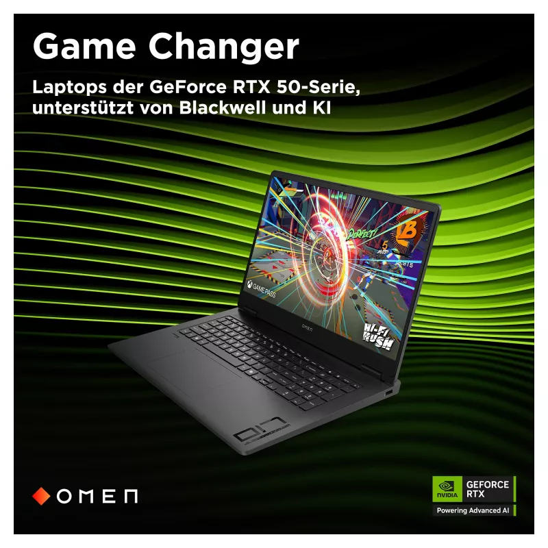 HP OMEN 17-db1077ng mängusülearvuti, 17.3 inch QHD 240Hz, AMD Ryzen AI 7 8845HS, 24GB DDR5, 1TB SSD, RTX 4060, Windows 11 Home
