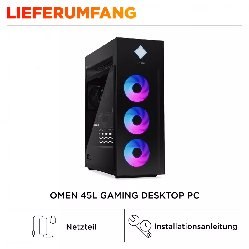 HP OMEN GT22-3795ng lauaarvuti, Intel Core Ultra 9 285K, 64GB DDR5, 2TB SSD, NVIDIA RTX 5080, Windows 11 Home