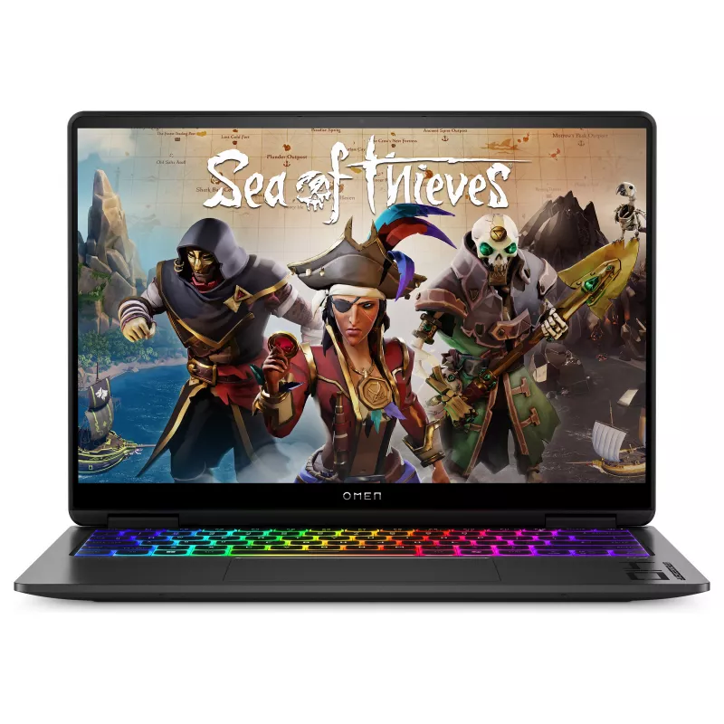 HP OMEN Transcend 14-fb1196ng mängusülearvuti, 14-tolline 2.8K OLED 120Hz, Intel Core Ultra 9 285H, 32GB muutmälu, 2TB SSD, RTX 5070, Windows 11 Home, saksa QWERTZ, Shadow Black
