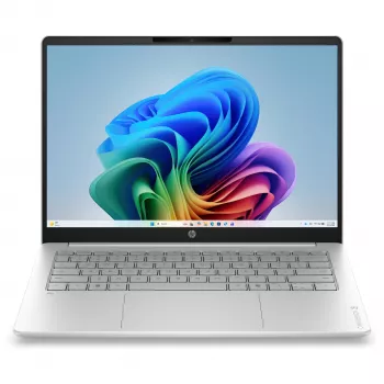 HP OmniBook 3 14-hz0351ngx Snapdragon X X1-26-100 16GB RAM 512GB SSD 14 inch Full HD Laptop Windows 11 Home - Silver