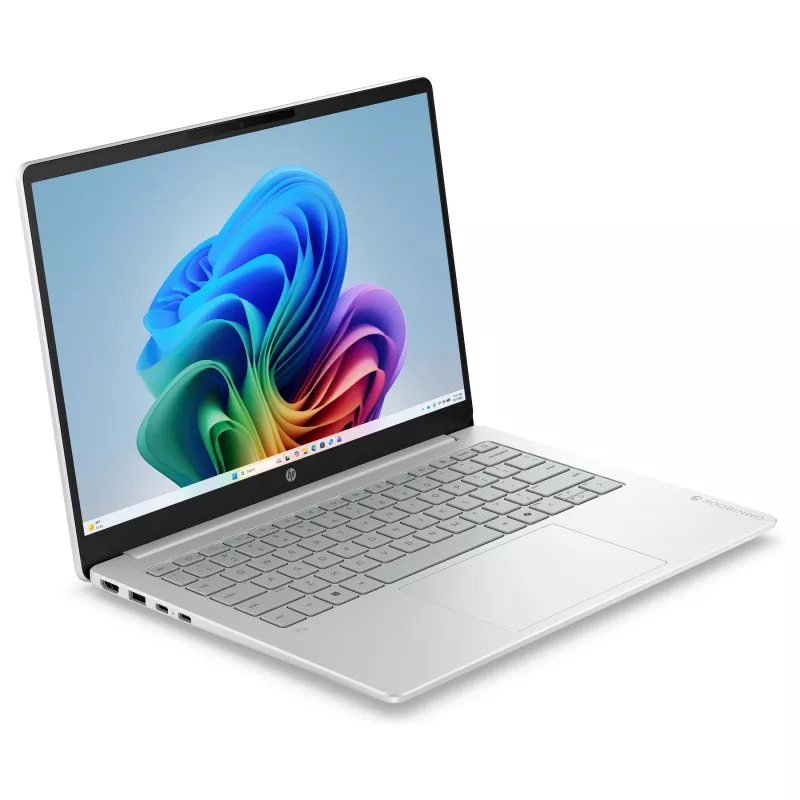 HP OmniBook 3 14-hz0351ngx Snapdragon X X1-26-100 16GB RAM 512GB SSD 14 inch Full HD Laptop Windows 11 Home - Silver