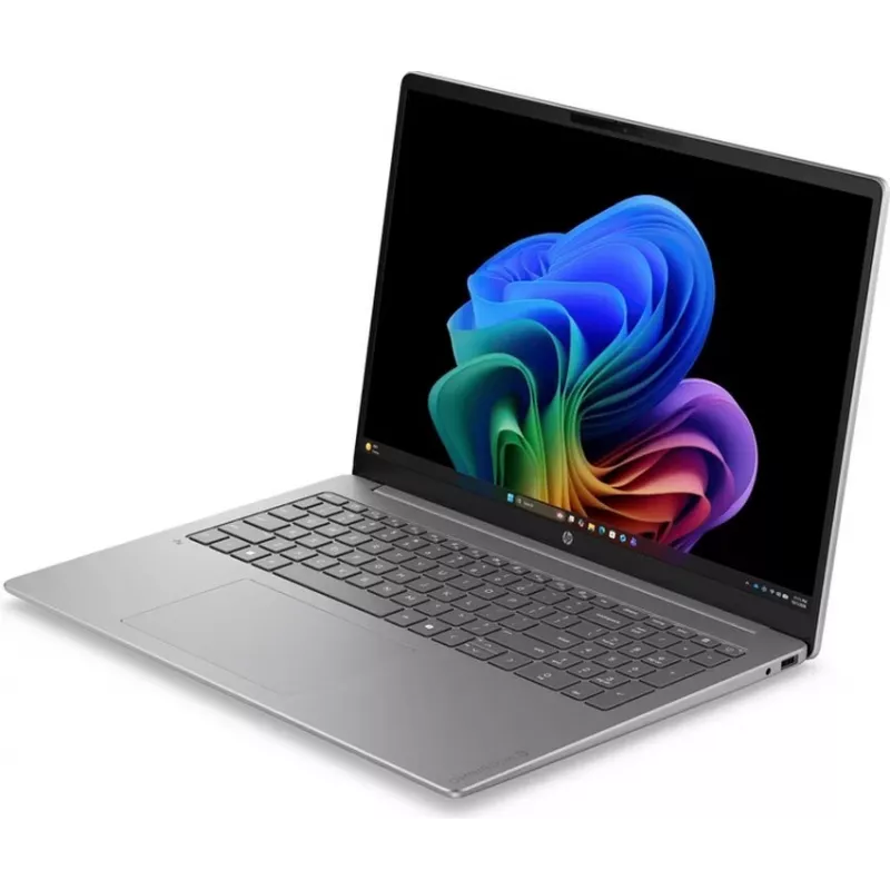 HP OmniBook 3 NGAI 16-bz0142nzx Sülearvuti 16 tolli WUXGA Qualcomm Snapdragon X Elite 16GB RAM 512GB SSD Windows 11 Home Hõbedane