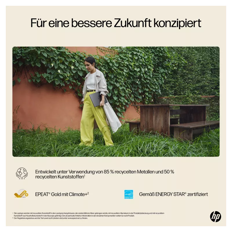 HP OmniBook Ultra Flip 14-fh0678ng 2-in-1 sülearvuti, Intel Core Ultra 7, 32GB RAM, 1TB SSD, 14-tolline OLED puuteekraan, Windows 11 Home, Natural Silver