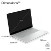 HP OmniBook X Next Gen AI 17-de0070ngx, 17,3 tolli QHD+ IPS, Snapdragon X Elite X1E-78-100, 16GB LPDDR5X, 1TB SSD, Windows 11 Home, keraamiline valge, saksa klaviatuur