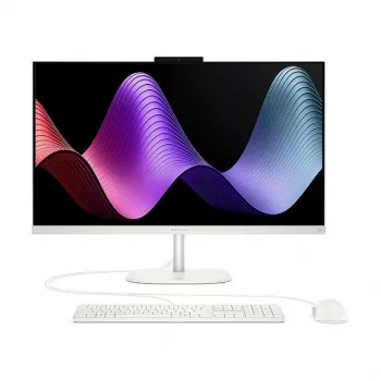 HP OmniStudio 27-cw0450ng All-in-One PC, 27 tolline FHD-ekraan, AMD Ryzen AI 5, 16GB muutmälu, 512GB SSD, Windows 11 Home, valge