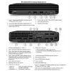 HP Renewed Grade A EliteDesk 800 G6 lauaarvuti Mini PC Intel Core i5-10500T 8GB RAM 256GB SSD Windows 11 Pro