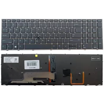 HP ZBook 15 G5/G6 & 17 G5/G6 taustvalgustusega klaviatuur koos Trackpointiga