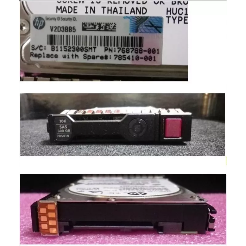 HPE Enterprise 300GB SAS 12G 10K 2,5 inch SFF Hot-Swap kõvaketas SmartDrive'i kanduriga 785410-001