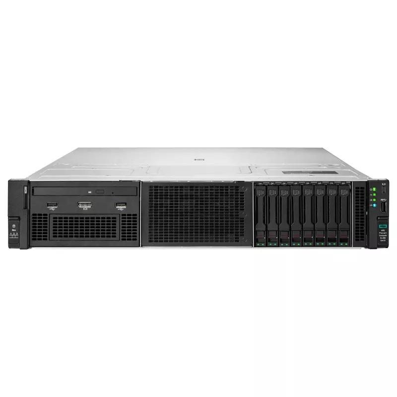 HPE ProLiant DL380 Gen12 server, Intel Xeon 6505P 2.2GHz 12-tuumaline, 64GB DDR5 RAM, 8 SFF hot-plug pesa, MR408i-o kontroller, 2x1000W redundantne PSU, 2U riiul