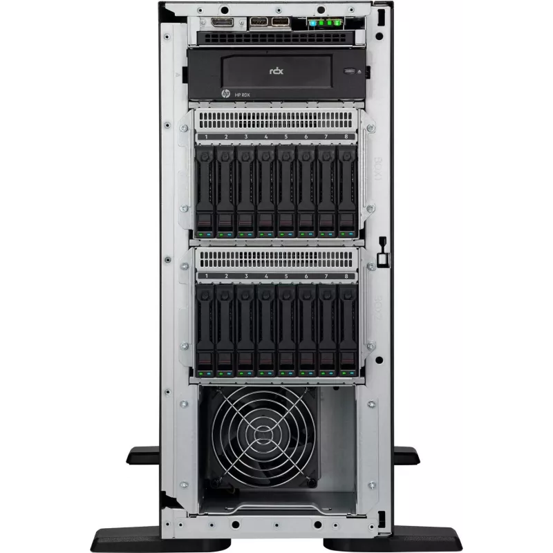HPE ProLiant ML110 Gen11 Server - Intel Xeon Silver 4510 2.4GHz 12-Core 1P 64GB RAM 8SFF NS204i-u MR408i-o 2x1000W PS