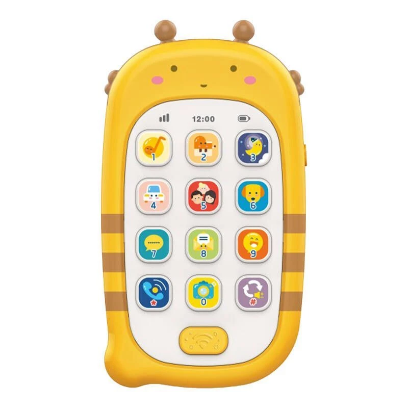 Huanger HE0536 Mängutelefon salvestusfunktsiooniga (kollane)