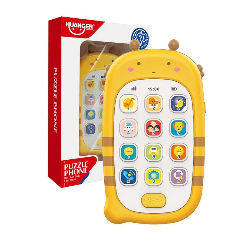 Huanger HE0536 Mängutelefon salvestusfunktsiooniga (kollane)