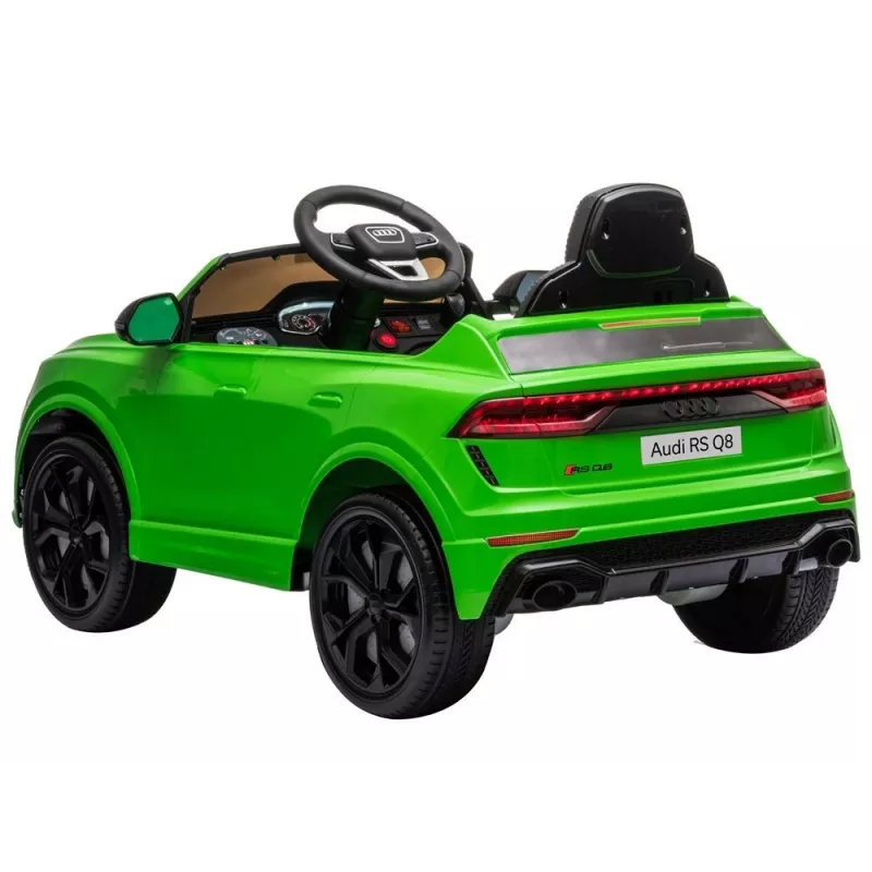 HUAWEI Audi RS Q8 Patareitoitel Auto LED Tulede ja MP3 Pultjuhtimisega Roheline