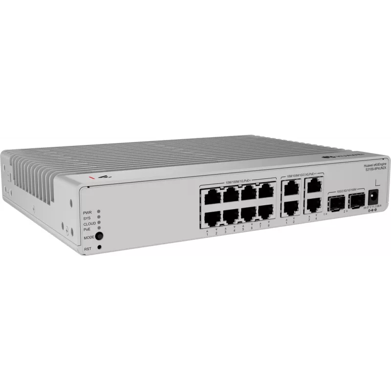 HUAWEI S310S-8P4UN2X lüliti, 8x Gigabit PoE+ porti, 4x 2.5G PoE++ porti, 12-porti hallatav võrgulüliti 98012849