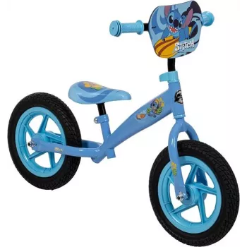 Huffy Stitch 16 G lastejalgratas, 16-tollised rattad, Disney Stitch teemaga, terasraam, eesmine käsi- ja tagumine tagurpidipidur, eemaldatavad abirattad, sinine/roosa