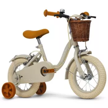 Huffy Vintage 12-tolline lastejalgratas, hall, korviga ja abiratastega