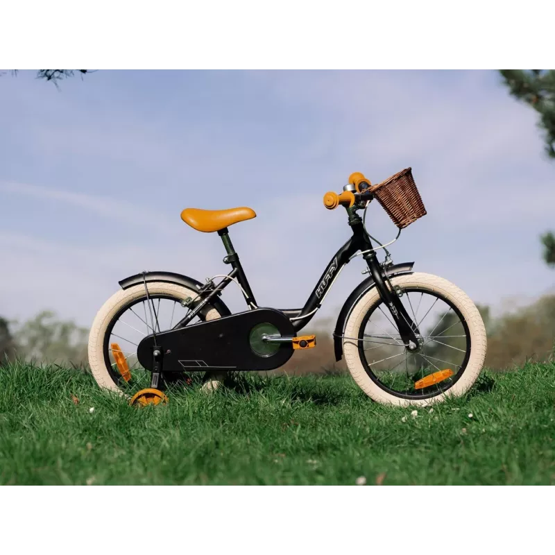Huffy Vintage 16 laste jalgratas - läikiv must (21255W)