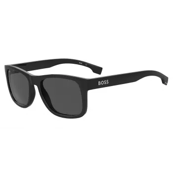 HUGO BOSS BLACK BOSS1568S807 Ristkülikukujulised päikeseprillid, must/hall, 55/18/145 mm