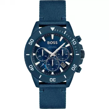 HUGO BOSS meeste käekell 1513919 46 mm roostevabast terasest korpus must silikoonrihm kronograaf kvarts