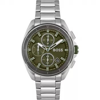 HUGO BOSS meeste käekell 1513951 44mm roostevaba teras sinine sihverplaat kronograaf