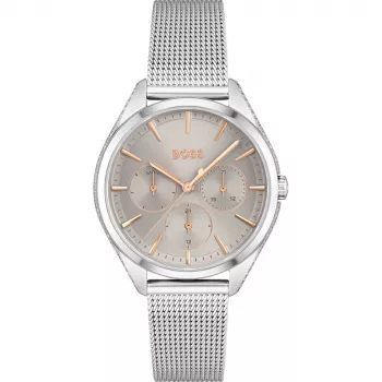 HUGO BOSS Purity naiste käekell 1502638 38mm roostevaba teras hõbe