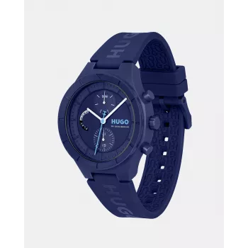 HUGO BOSS Velocity meeste kvartskronograafkell 44mm roostevaba teras sinine sihverplaat