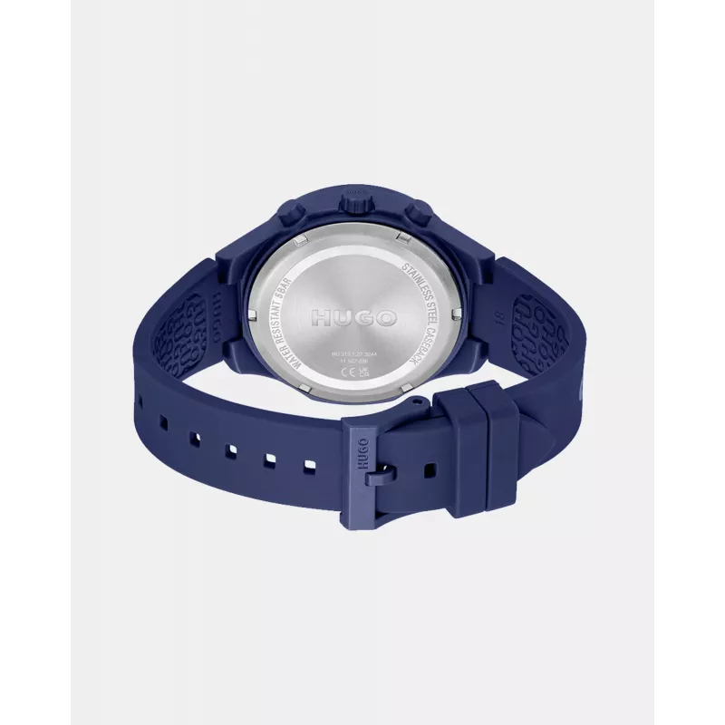 HUGO BOSS Velocity meeste kvartskronograafkell 44mm roostevaba teras sinine sihverplaat