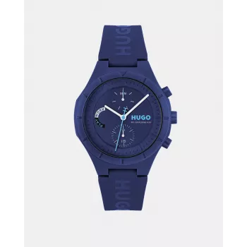HUGO BOSS Velocity meeste kvartskronograafkell 44mm roostevaba teras sinine sihverplaat