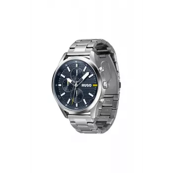 HUGO meeste 1530163 kvarts-analoogkell 46mm sinine sihverplaat pruun nahkrihm