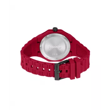 HUGO Meeste Velocity Kronograaf Kvartskell 42mm Roostevabast Terasest Korpuse Musta Silikoonist Rihmaga 1530328