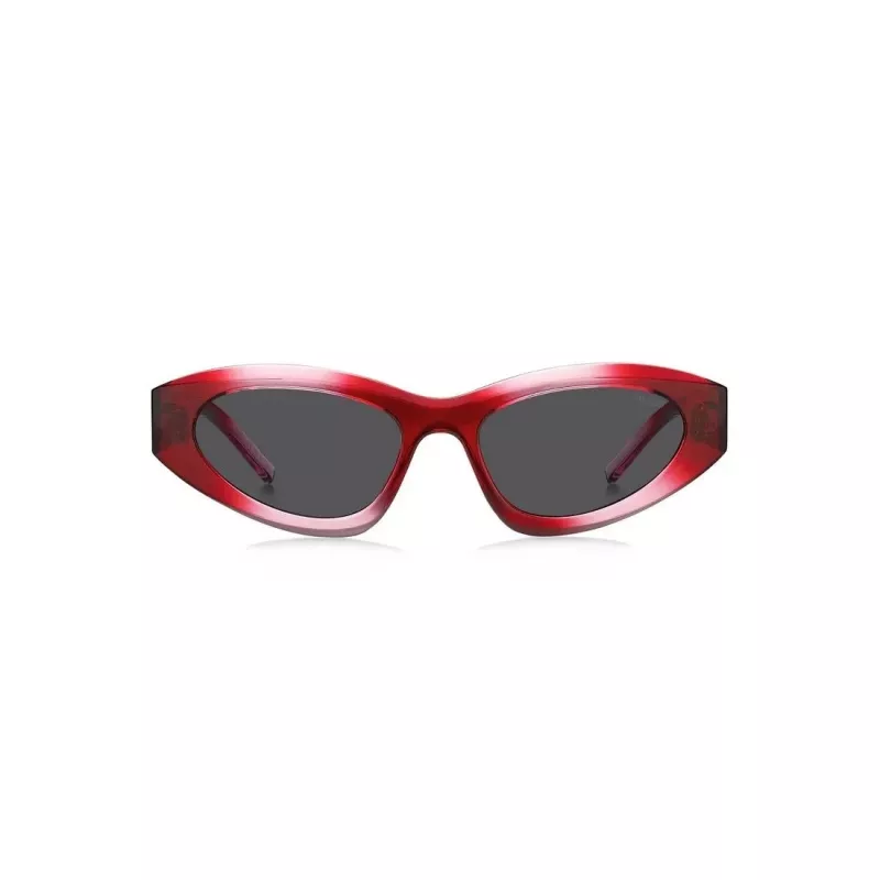 HUGO Unisex Päikeseprillid HG-1282-S-C48 Ristkülikukujuline Täisraam 52/23/145 mm Must/Hall UV400