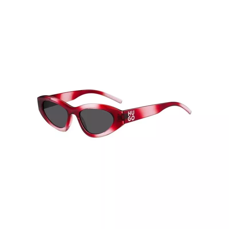 HUGO Unisex Päikeseprillid HG-1282-S-C48 Ristkülikukujuline Täisraam 52/23/145 mm Must/Hall UV400