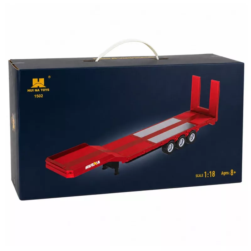 Huina 1:18 Madalplatvormiline Haagis Scania 770S RC Veokile - Punane