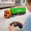 HUINA 1:18 RC kaugjuhitav veok konteineri, tulede ja helidega