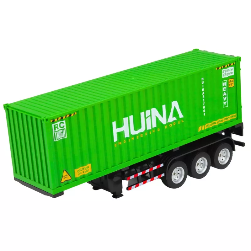 HUINA 1:18 RC kaugjuhitav veok konteineri, tulede ja helidega