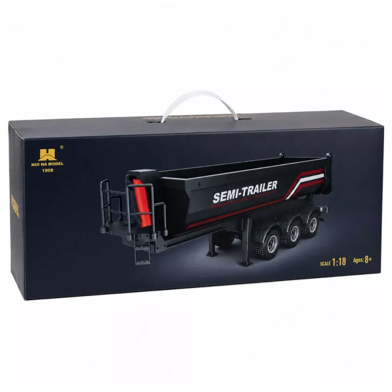 HUINA 32332 RC Metallist kallurihaagis 1:18 mõõtkavas must