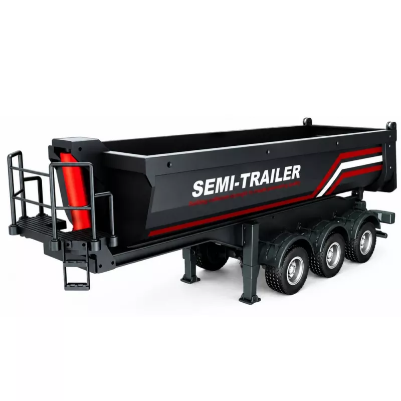HUINA 32332 RC Metallist kallurihaagis 1:18 mõõtkavas must