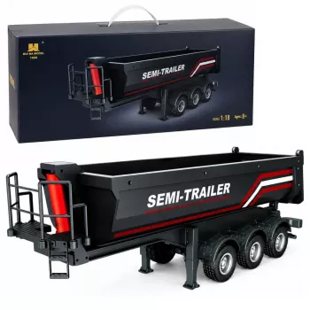 HUINA 32332 RC Metallist kallurihaagis 1:18 mõõtkavas must