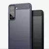 Hurtel Carbon Case Flexible Cover for Samsung Galaxy S21 FE Black