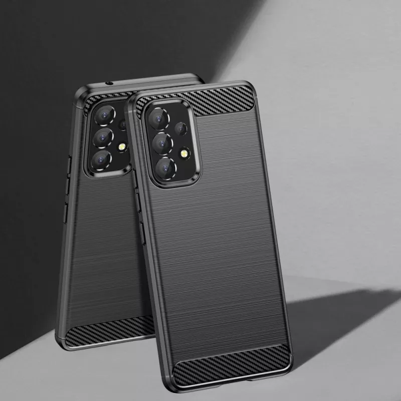 Hurtel Carbon Case Flexible Cover Sleeve for Samsung Galaxy A53 5G Black