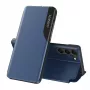 Hurtel Eco Leather View Case for Samsung Galaxy A05s with Flap - Blue