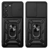 Hurtel Hybrid Armor Camshield ümbris Samsung Galaxy A14 jaoks - sinine